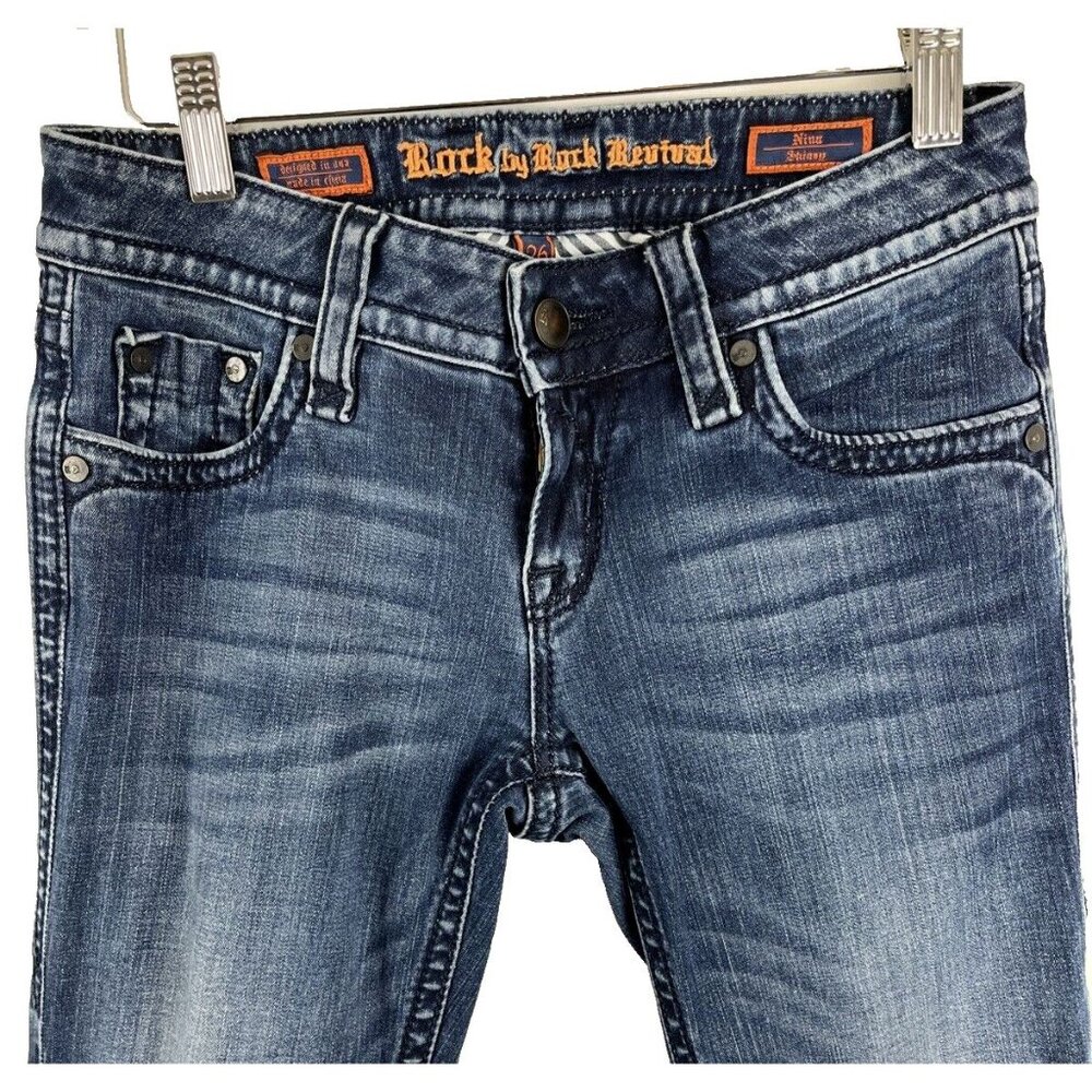 Rock Revival Nina Skinny Jeans Women's Size 26